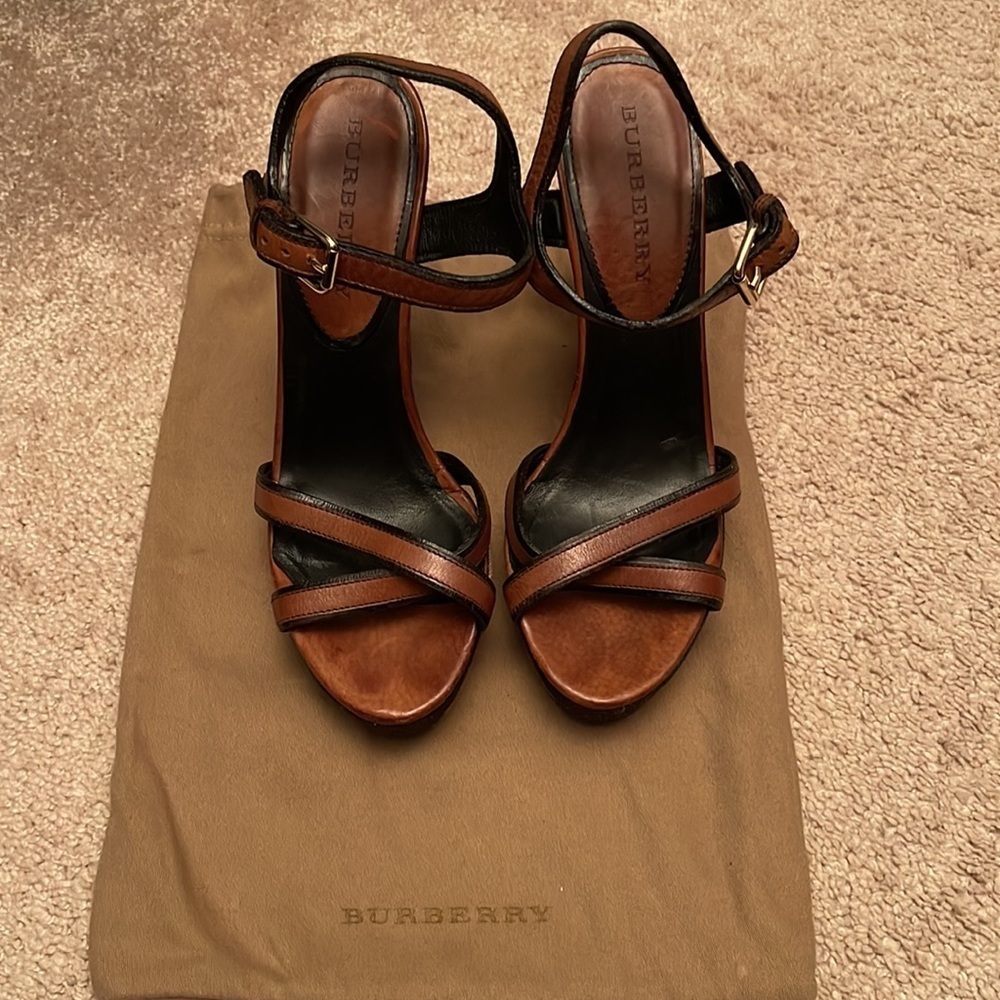 Burberry | Wedge Heel Sandals - Picture 3 of 9